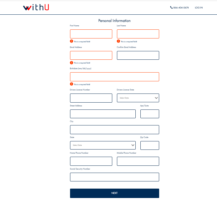 withu loans application