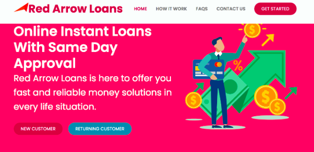 red arrow loans online application step 1 